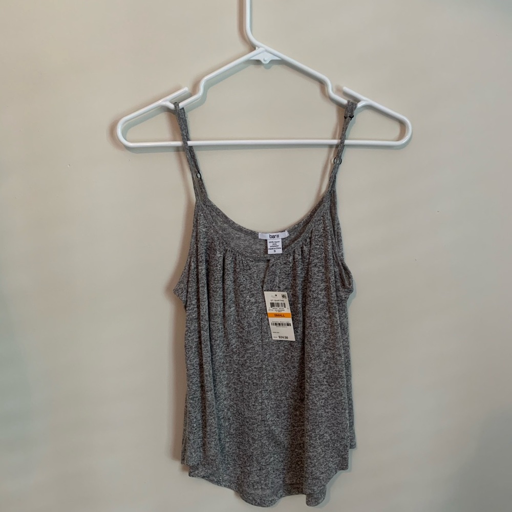 Bar III Heather Grey Tank